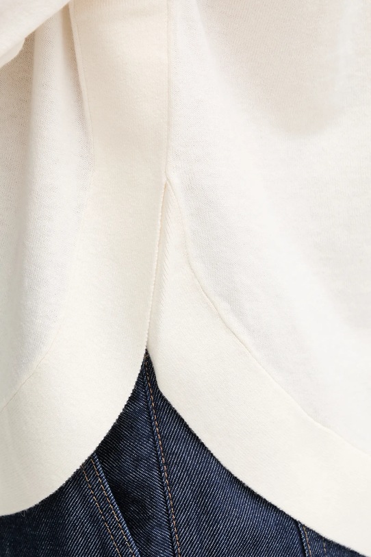 United Colors of Benetton sweter z dodatkiem wełny 1Y6SD10EG beżowy