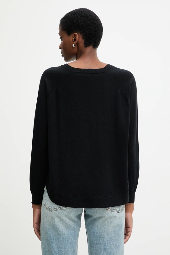 Odzież United Colors of Benetton sweter z dodatkiem wełny 1Y6SD10EG czarny