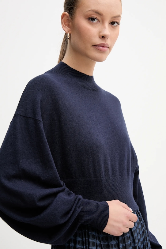 United Colors of Benetton maglione con lana blu navy 1Y6SD2041
