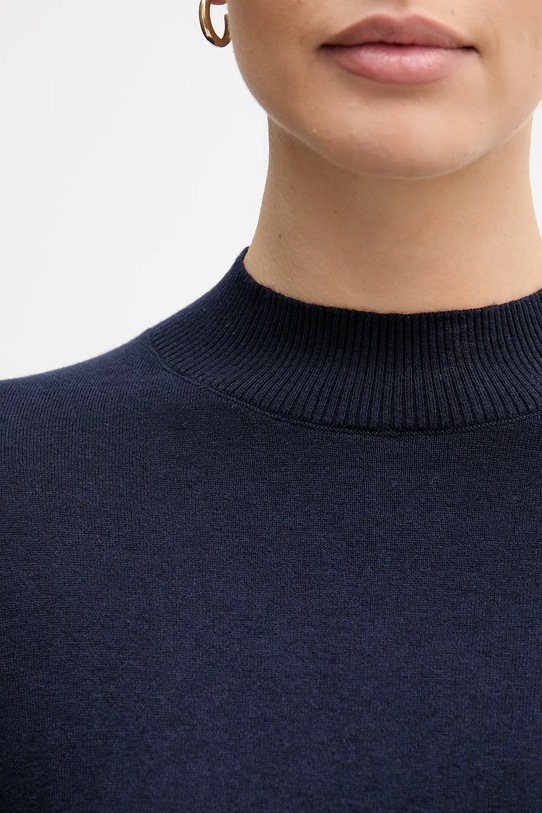 Πουλόβερ με προσθήκη μαλλιού United Colors of Benetton 1Y6SD2041 σκούρο μπλε