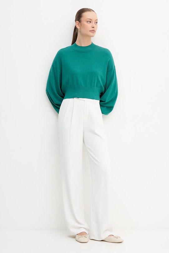 Πουλόβερ με προσθήκη μαλλιού United Colors of Benetton 1Y6SD2041 τιρκουάζ AW25