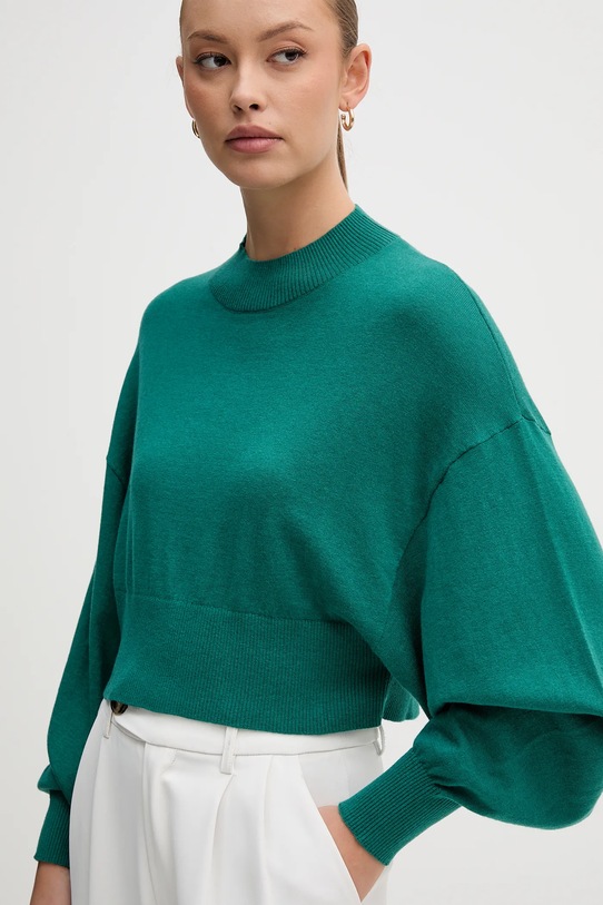 Πουλόβερ με προσθήκη μαλλιού United Colors of Benetton τιρκουάζ 1Y6SD2041