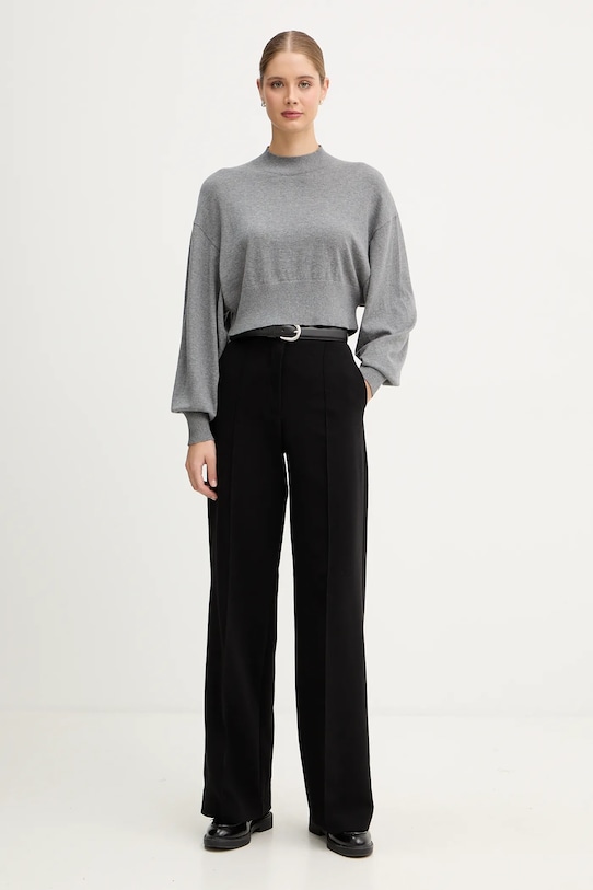 United Colors of Benetton sweter z dodatkiem wełny 1Y6SD2041 szary AW25