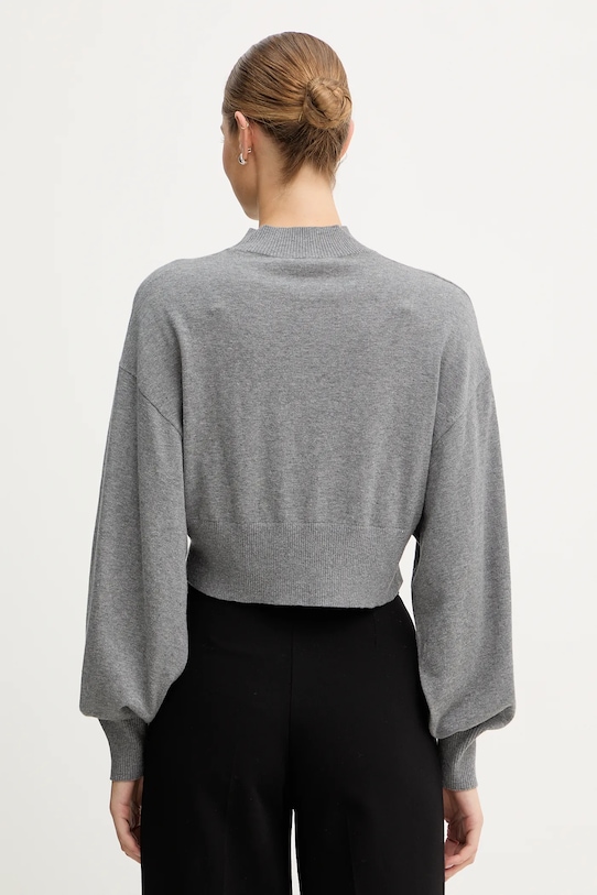 Odzież United Colors of Benetton sweter z dodatkiem wełny 1Y6SD2041 szary