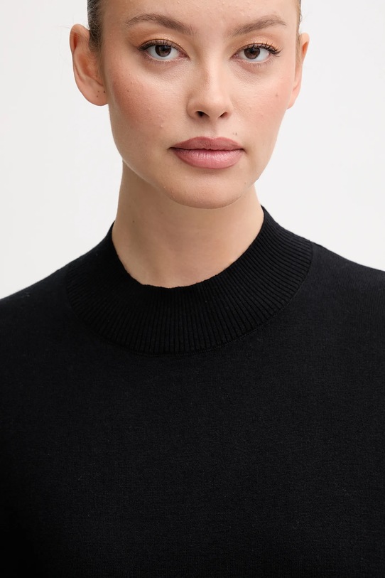 United Colors of Benetton sweter z dodatkiem wełny czarny 1Y6SD2041