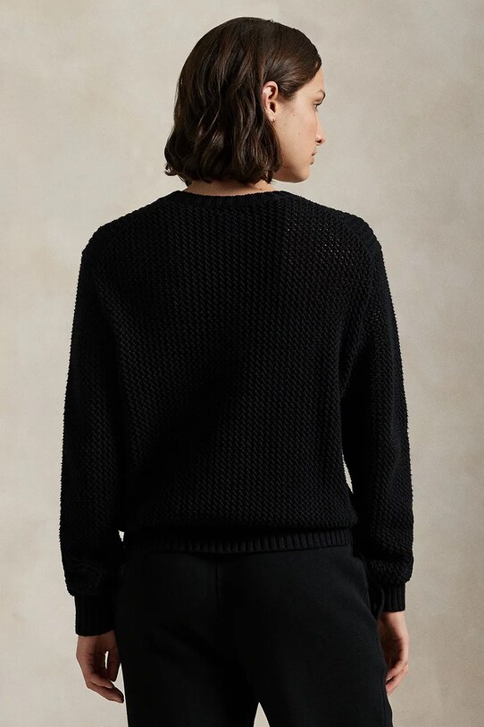 Βαμβακερό πουλόβερ Polo Ralph Lauren Sweater Pullover 211972112 μαύρο AW25