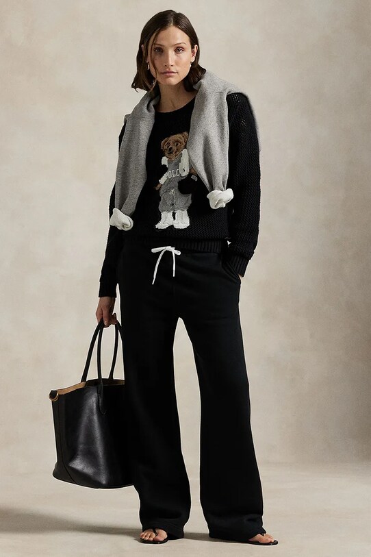 Βαμβακερό πουλόβερ Polo Ralph Lauren Sweater Pullover μαύρο 211972112