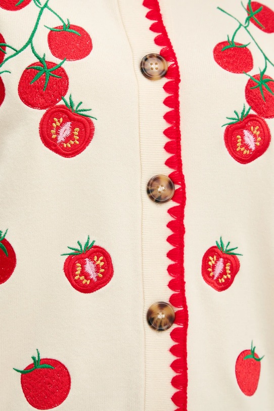 Never Fully Dressed kardigan Tomato NFDKN697 beżowy