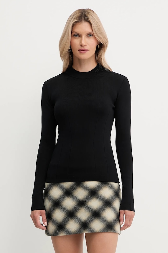 Armani Exchange pulover subtiri negru XW000763.AF10352