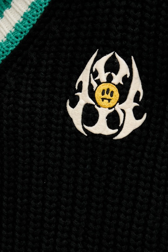 Barrow sweter z dodatkiem wełny F5BWWOJP110 czarny