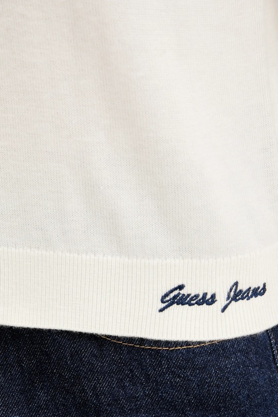 Жилетка с вълна Guess Jeans W5YR32.Z3HO2 бежов