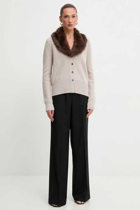 Blugirl Blumarine cardigan din lână RF5050.MA500 bej AW25