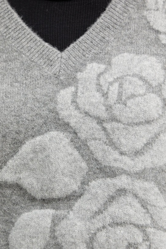 Sveter s prímesou vlny Blugirl Blumarine RF5155.MA870 sivá
