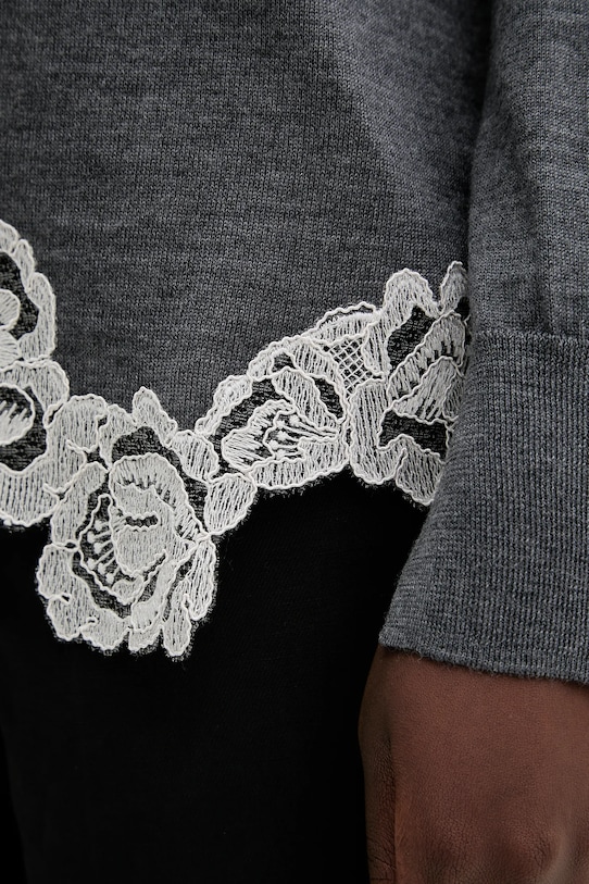 Blugirl Blumarine pulover de lână RF5171.MA82O gri