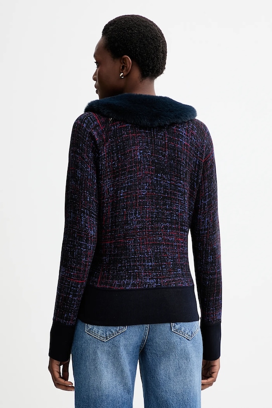 Blugirl Blumarine sweter dwustronny granatowy RF5191.MA98O