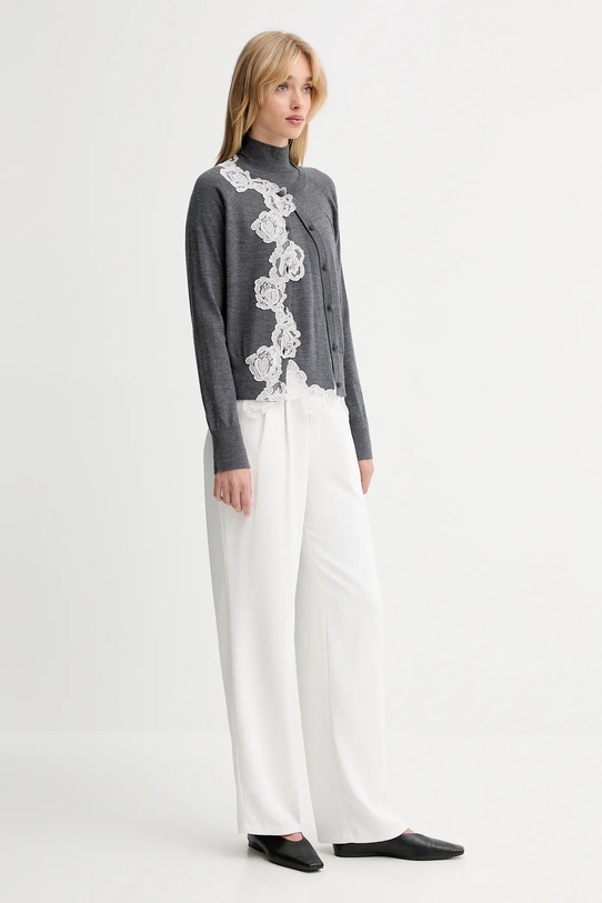 Îmbrăcăminte Blugirl Blumarine salopete din fleece pentru copii RF5222.MA82O gri