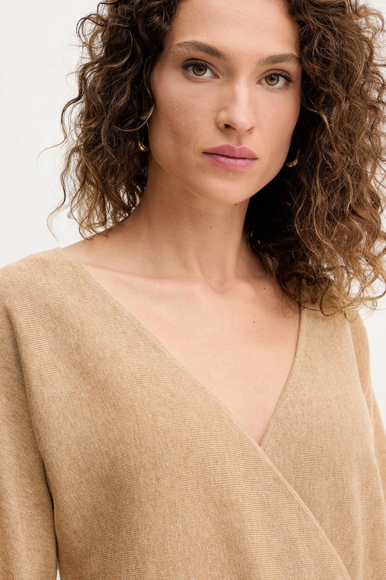 Vlněný svetr Fracomina béžová FR25WT7023K459Q7