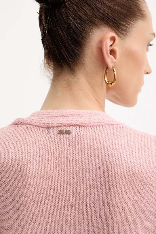 Kardigán s prímesou vlny Fracomina FS25WT8006K50501 ružová