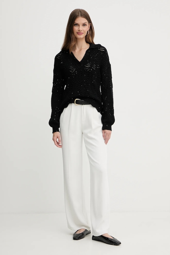 Fracomina pulover FS25WT7032K53801 negru AW25