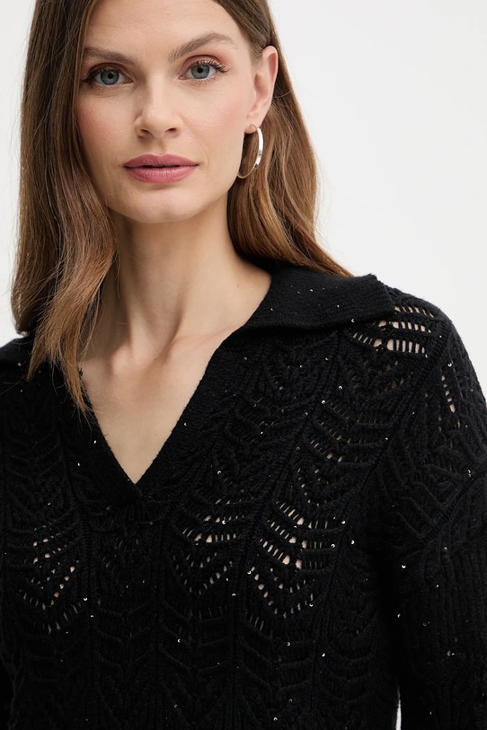 Fracomina pulover negru FS25WT7032K53801