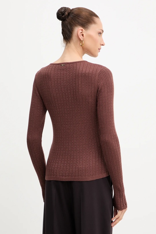 Odzież Fracomina sweter FS25WT7021K501Q7 brązowy