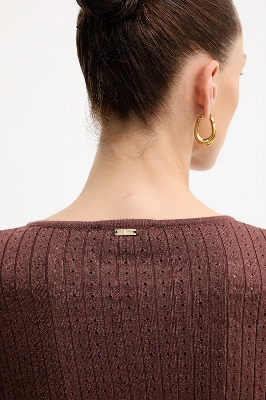 Fracomina sweter FS25WT7021K501Q7 brązowy