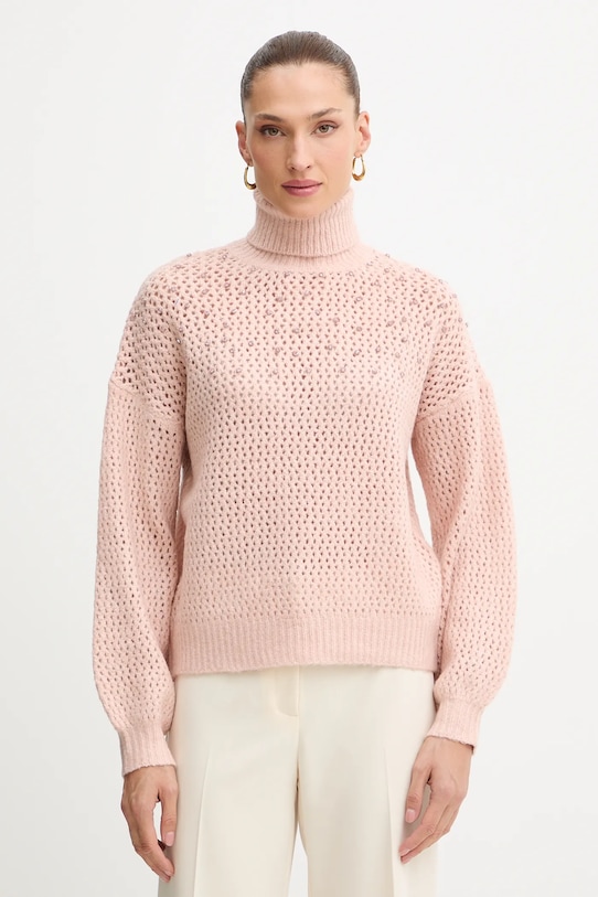 Sveter Fracomina nášivka ružová FS25WT7009K45701