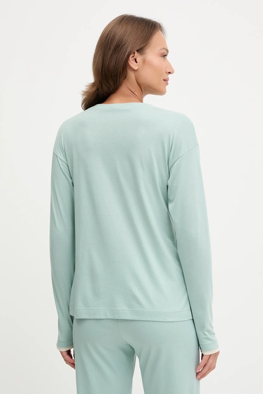 Îmbrăcăminte United Colors of Benetton longsleeve de pijama 3Y5E3M07Q turcoaz