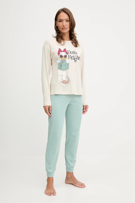 United Colors of Benetton longsleeve de pijama 3Y5E3M07Q bej AW25
