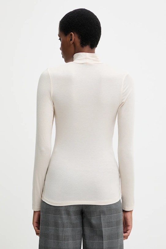 Odzież United Colors of Benetton longsleeve z domieszką kaszmiru 3LRU3M077 beżowy