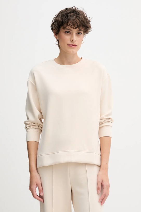 United Colors of Benetton bluza z elastanem beżowy 3Y2F3M07M