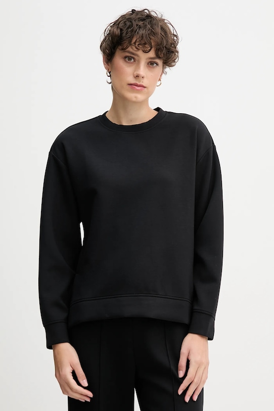 Mikina United Colors of Benetton s elastanom čierna 3Y2F3M07M