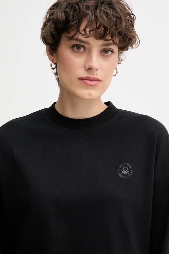 United Colors of Benetton bluza czarny 3WNW3M07T