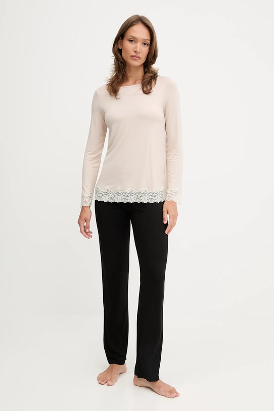 United Colors of Benetton longsleeve de pijama 3Z123M07X bej AW25