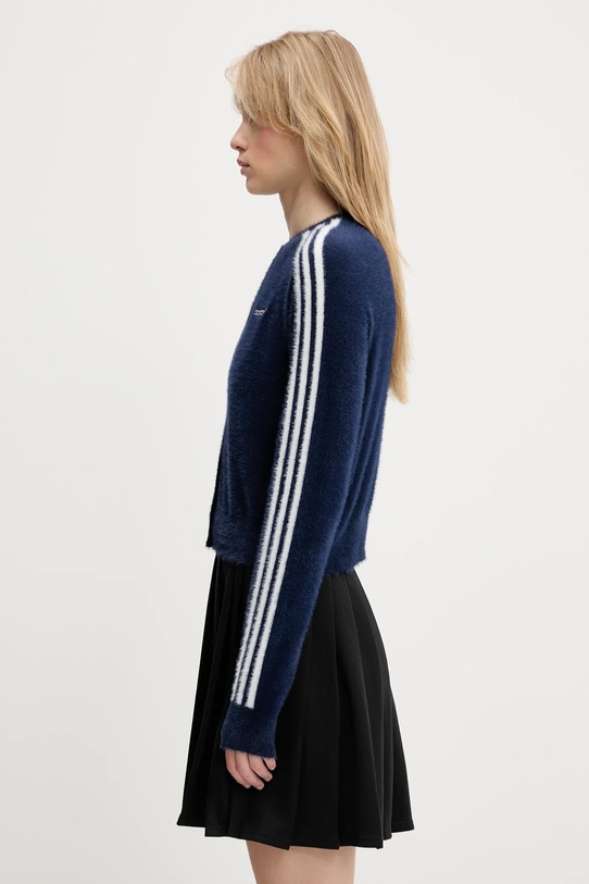 Жилетка adidas Originals Fluffy Cardigan JW3644 тъмносин AW25