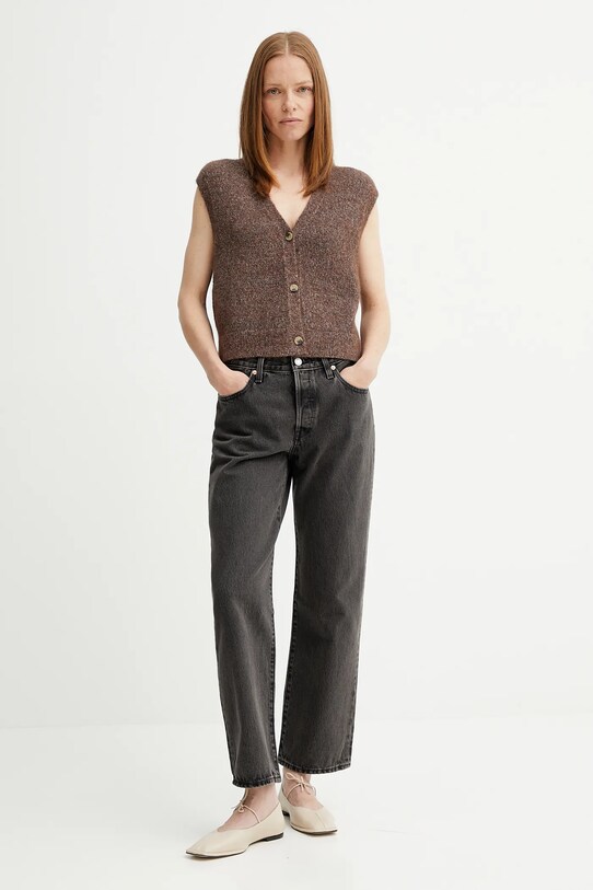 Marc O'Polo vestă din amestec de lână 5000006803 maro AW25