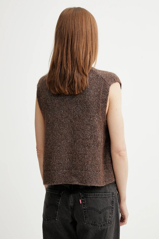 Îmbrăcăminte Marc O'Polo vestă din amestec de lână 5000006803 maro