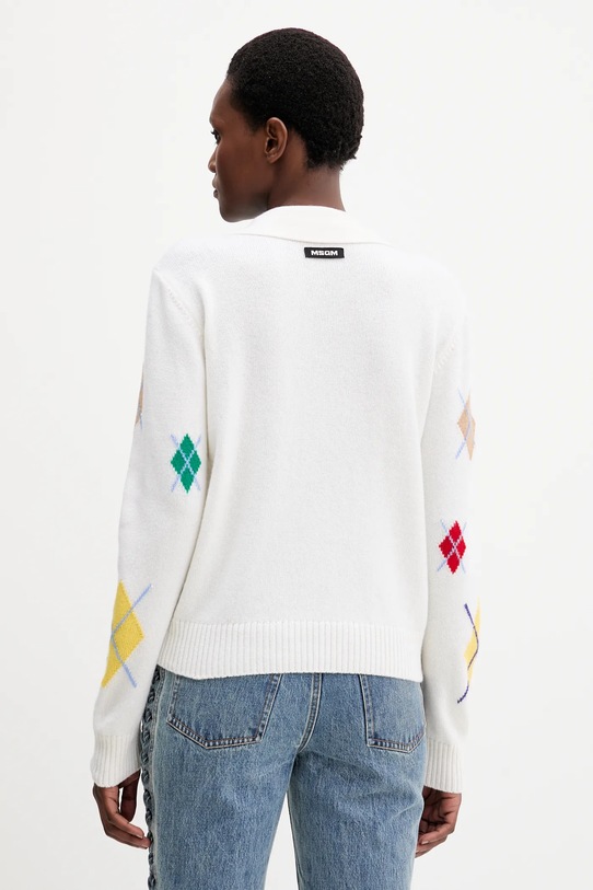 Odzież MSGM sweter wełniany 3941MDM194.257781 beżowy