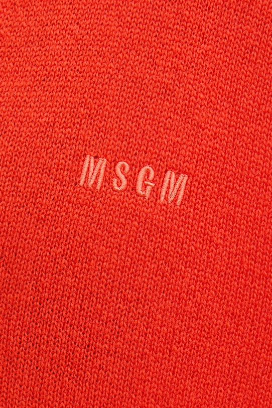 Vlnený kardigán MSGM 3941MDM218.257785 oranžová