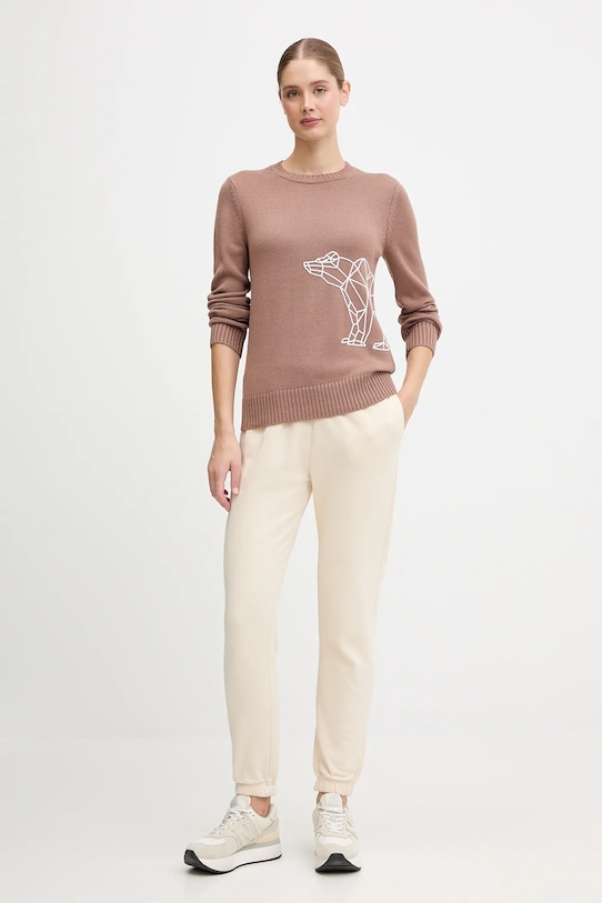 EA7 Emporio Armani sweter AF17574.7W000700 brązowy AW25