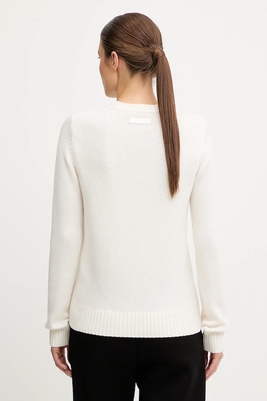 Odzież EA7 Emporio Armani sweter z dodatkiem wełny AF17652.7W000699 beżowy