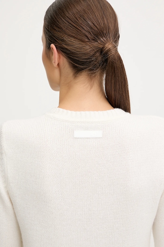 EA7 Emporio Armani sweter z dodatkiem wełny AF17652.7W000699 beżowy