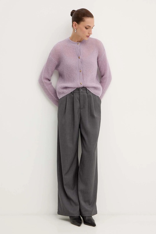 Ζακέτα με προσθήκη μαλλιού MM MEANDRO 2526346028600 μωβ AW25