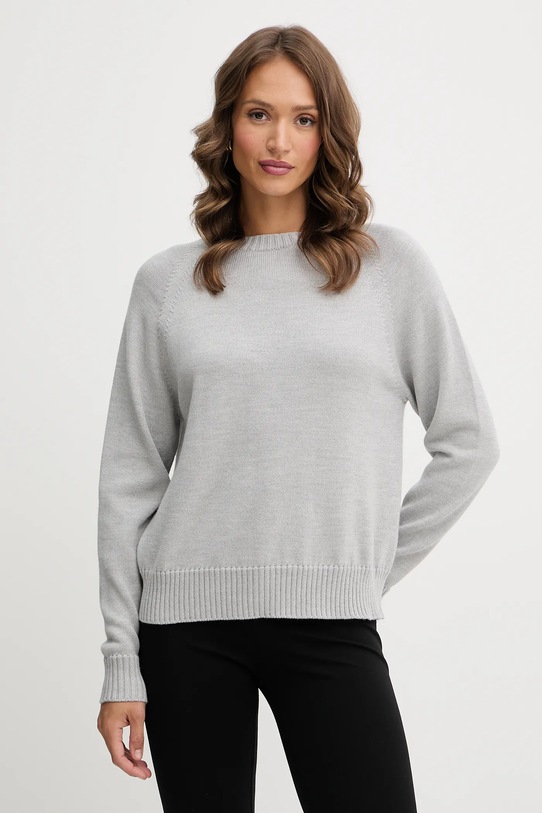 MM sweter wełniany EBANO okrągły szary 2526366148600