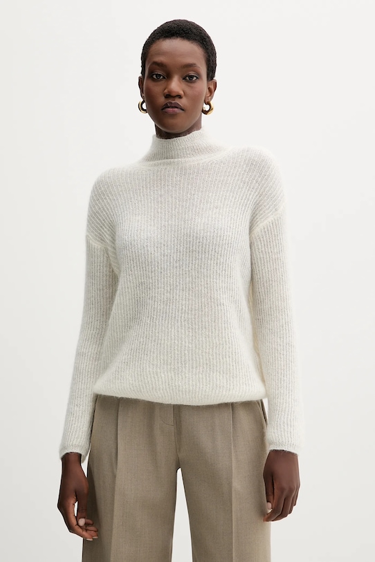 Светр з вовною MM TENNA тонкий бежевий 2526366188600