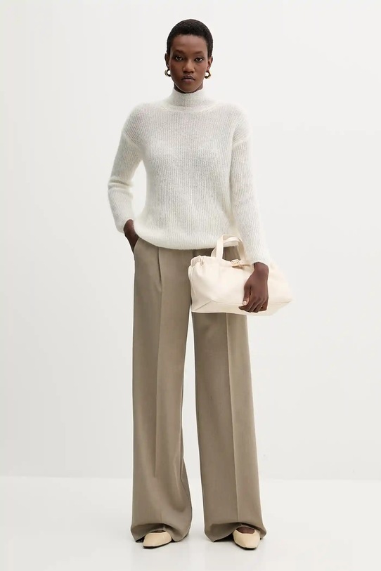 Vlněný svetr MM TENNA 2526366188600 béžová AW25