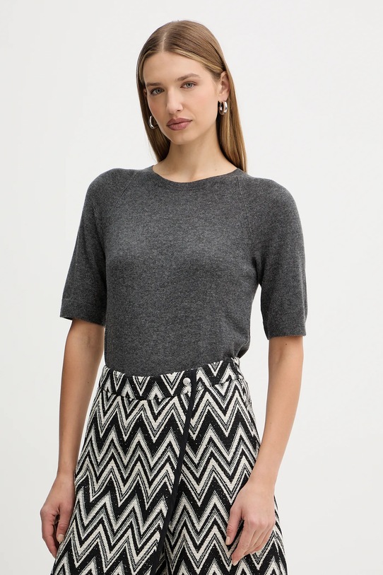 MM t-shirt wełniany YEN okrągły szary 2526366198600