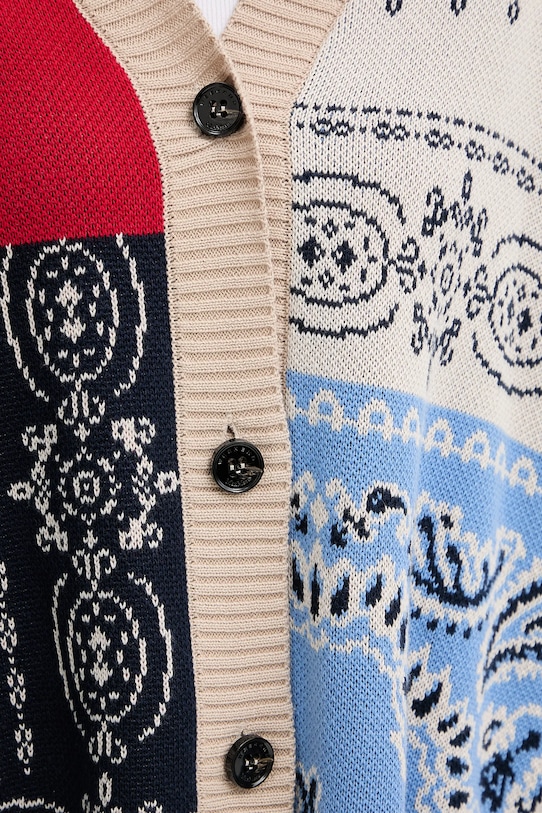 Bavlněný kardigan Weekend Max Mara BAOBAB 2525346051600 námořnická modř