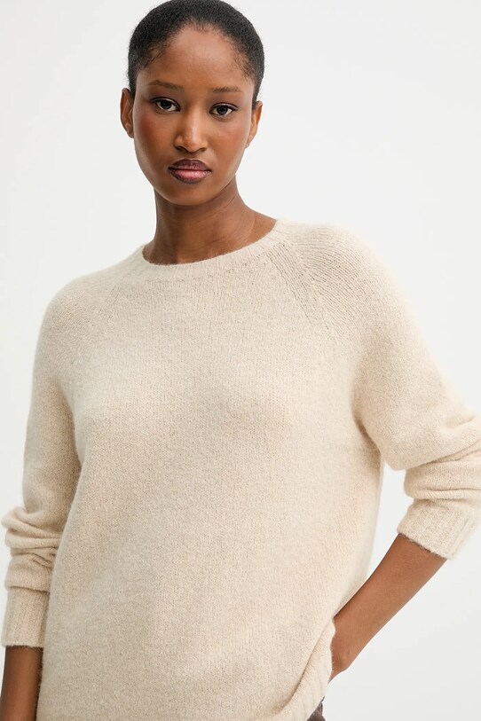 Светр з домішкою вовни Weekend Max Mara GHIACCI бежевий 2525366151600