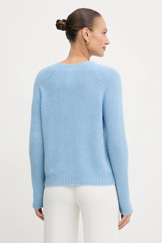 Odzież Weekend Max Mara sweter z domieszką wełny GHIACCI 2525366151600 niebieski